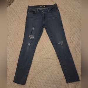 Levi's Distressed Blue Women's Jeans